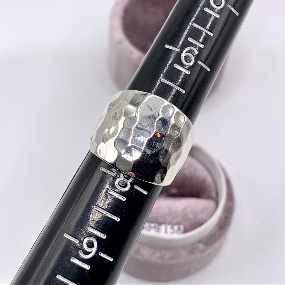 Hammered Sterling Silver Ring